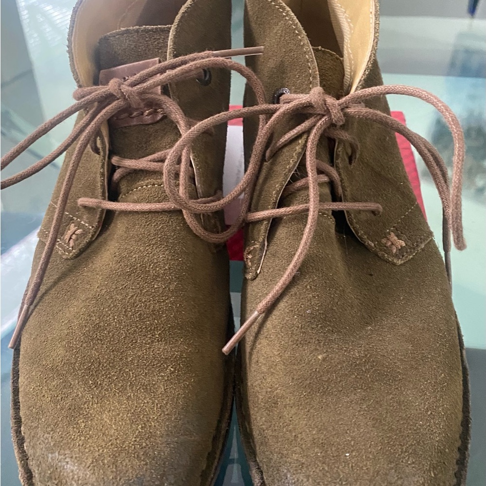Bussola Military Green Suede Ankle Boots Women’s size 8.5 (European 39)